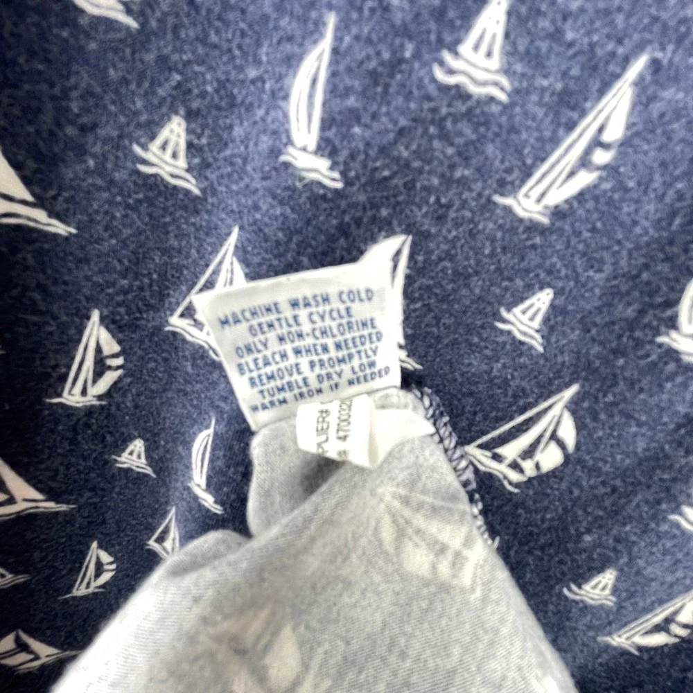 Polo Ralph Lauren Mens XXL‎ Heather Blue Sailboat Print Short Sleeve Polo Shirt